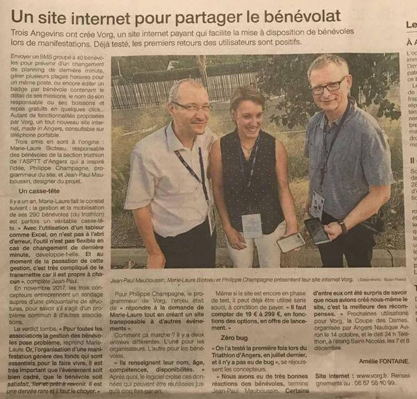 Ouest France article