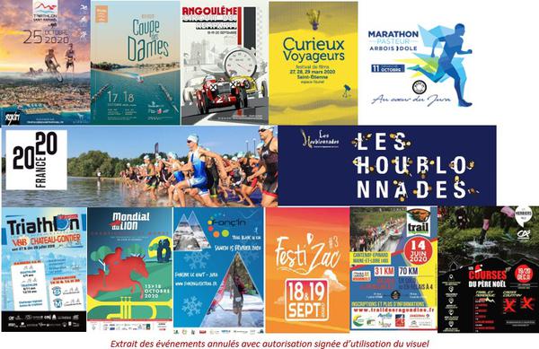événements reportés et annulés